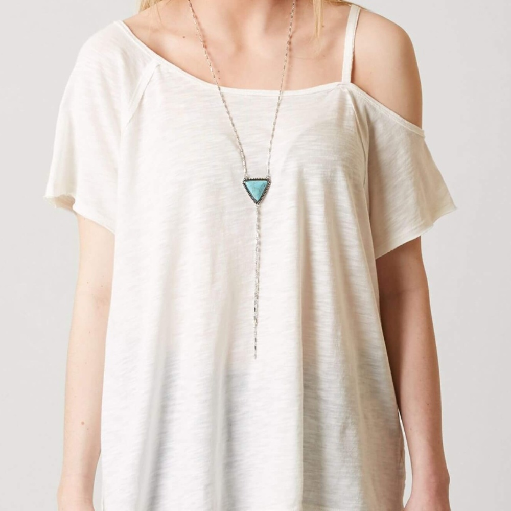 White Free People Coraline Tee Size M